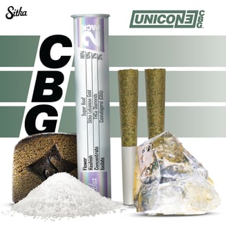 Rainbow Runtz flower + Lebanese Red hashish + THCa diamonds + cannabigerol (CBG) [.4g] by Sitka
