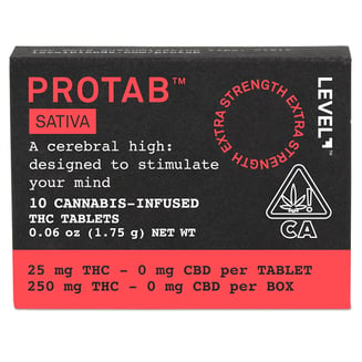 LEVEL: PROTAB - THC TABLET - SATIVA - (10PK) - [266MG]