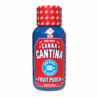 Canna Cantina | Fruit Punch | Shot [2oz] (100mg) Hybrid
