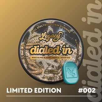 100mg - Bling Blaow #002 - Rosin Gummies (10pk) by Dialed In Gummies