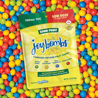 Joy Bombs Sour Fruit - 100mg THC (40pk / 2.5mg THC ea) by Joy Bombs by Joyibles