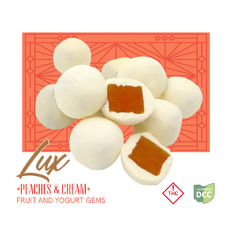 Peaches and Cream Fruit and Yogurt Gems | 100mg (10pk) by Lux