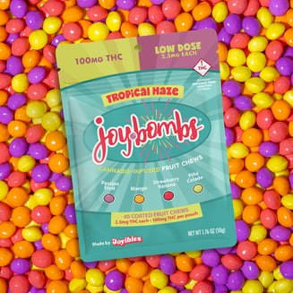 Joy Bombs Tropical Haze - 100mg THC (40pk / 2.5mg THC ea) by Joy Bombs by Joyibles