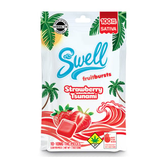 Strawberry Tsunami - Sativa [10pk] (100mg) by Swell