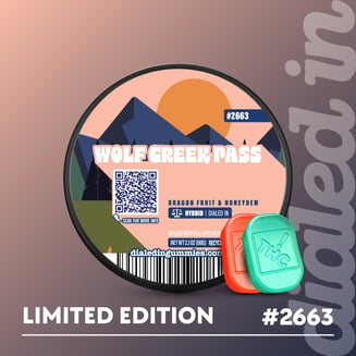 100mg - Wolf Creek Pass #2663 - Rosin Gummies (10pk) by Dialed In Gummies