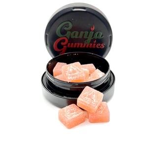 Ganja Gummies- Sour Strawberry [10pk] (100mg) by Fire Ganja