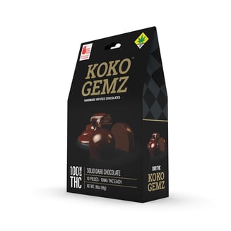 Dark Chocolate [10pk] (100mg) by Koko Gemz