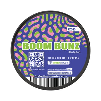 100mg - Boom Bunz #2545 - Rosin Gummies (10pk) by Dialed In Gummies