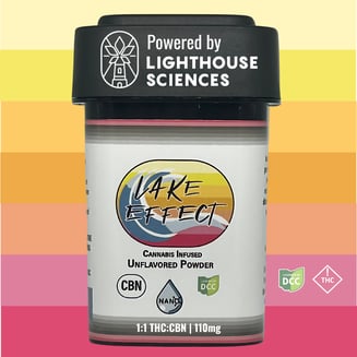 Unflavored Drink Powder | CBN:THC Nano-Infused Edible | 110mg (1:1) by Lake Effect