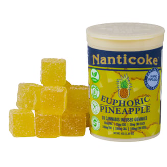 Euphoric Pineapple [10pk] (100mg THC/100mg CBG/100mg CBD) by Nanticoke