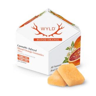 Wyld — Blood Orange 1:1 CBC + Sativa Enhanced Gummies - 100mg THC:100mg CBC