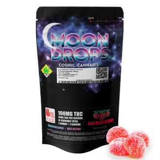 100mg Hash Rosin Raspberry Gummies [10pk] by Soulshine