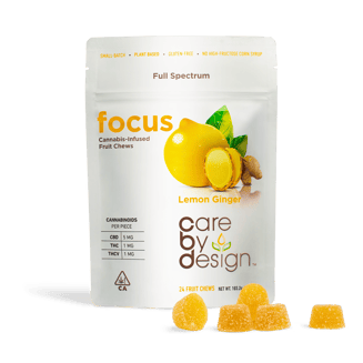 Lemon Ginger "Focus" Gummies (50mg) by Care By Design