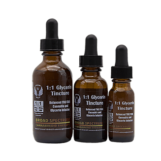 1:1 Glycerin Tincture (100mg CBD/100mg THC) by Halo Infusions