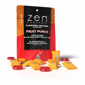 Fruit Punch - Sativa [10pk] (100mg) by Zen Cannabis