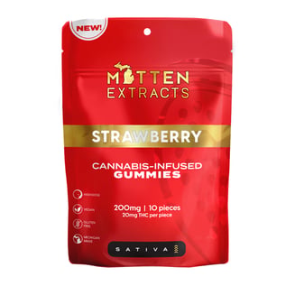 Strawberry [10pk] (200mg) by Mitten Extracts