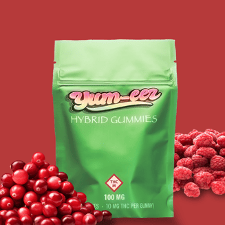 Sour Cran Raspberry Hybrid [10pk] (100mg) by Yum-eez