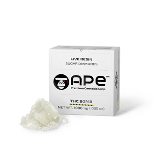 Ape Orange Cookies - Live Resin Sugar Diamonds 1000 Mg by APE CORP.