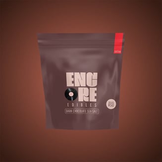 Dark Chocolate Double Dose II - Sativa [10pk] (200mg) by Encore Edibles