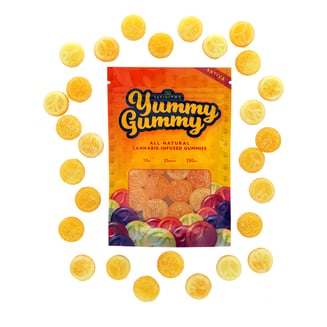 Mango Berry - Sativa [10pk] (250mg) by Yummy Gummy