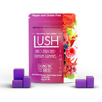 Acai Boysenberry Dreamers - Indica [10pk] (100mg) by Lush Edibles