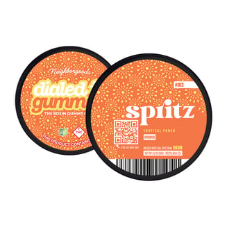 100mg - Spritz #012 - Rosin Gummies (10pk) by Dialed In Gummies