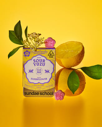 Sour Yuzu Elderflower [10pk] (100mg) by Sundae School