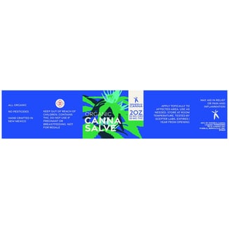1:1 Canna Salve [2oz] (50mg CBD/50mg THC) by Minerva Canna
