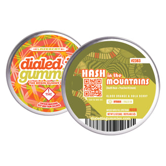 100mg - Hash In The Mountains - Rosin Gummies (10pk) by Dialed In Gummies