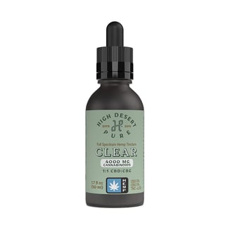 1:1 Clear [1.7 fl oz] (2000mg CBD/2000mg CBG) by High Desert Pure