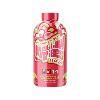 1:1 Strawberry Kiwi [4oz] (1000mg CBD/1000mg THC) by Mellow Vibes