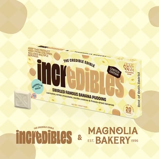 Magnolia Bakery Swirled Famous Banana Pudding [20pk] (100mg) by incredibles