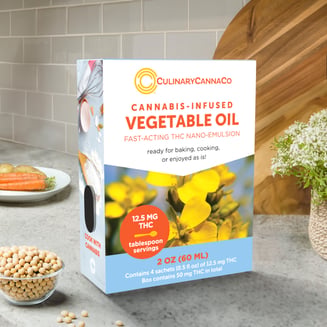 Infused Vegetable Oil [4pk] (50mg) by Culinary Canna Co.