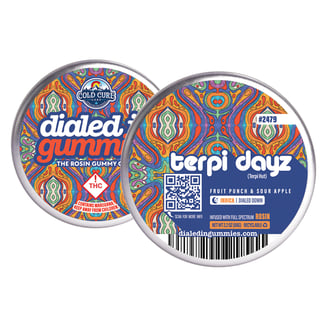 100mg - Terpi Dayz #2479 - Rosin Gummies by Dialed In Gummies