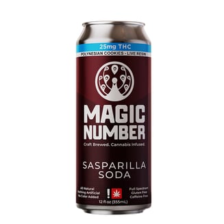 Sasparilla Natural Soda (25mg Live Resin) by Magic Number