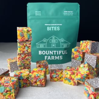 Rainbow Mello Bites - Indica (50mg) by Bountiful Farms
