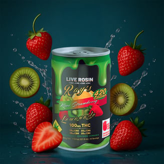 Kiwi Strawberry - 420 Edition [7.5oz] (20mg CBD/20mg CBG/20mg CBN/20mg CBC/100mg THC) by Ray's Lemonade