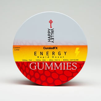 Energy - Lemon Lime [20pk] (100mg CBD/100mg THC/20mg THC-V) by Happy Valley