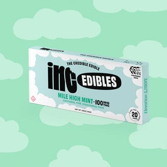 inc.edibles Mile High Mint THC Chocolate Bar 01352 by (inc)edibles