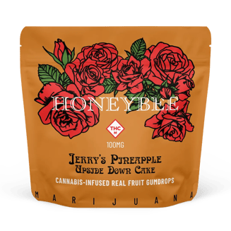 Jerry's Pineapple Upside Down Cake Gumdrops [20pk] (100mg) by Honeybee