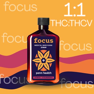 :1 Focus 1:1 THC:THCV - Strawberry [250ml] (250mg THC/250mg THCV)