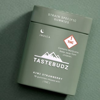 Kiwi Strawberry Indica Rosin Gummies | THC | by TasteBudz