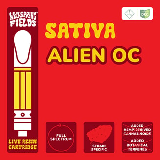 Alien Orange Congolese Live Resin Cart [840mg] by Wellspring Fields