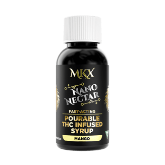 Nano Nectar: 200 MG THC Pourable Syrup (Mango) by MKX Oil Co.
