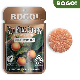 Summer Peaches x Maui Wowie [1pk] (100mg) by Koa Cannabis Co.