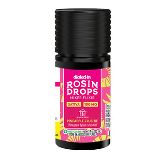 100mg - Pineapple Zlushie - Rosin Drops by Dialed In Gummies