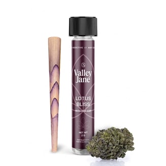 Valley Jane - Fanta Sea - Lotus Leaf Pre Roll - 2g w/Kief Cap by Valley Jane