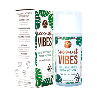 1:1 Coconut Vibes (100mg CBD/100mg THC/100mg THCA) by High Gorgeous