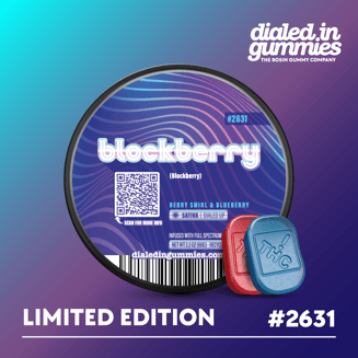 100mg - Blockberry #2631 - Rosin Gummies (10pk) by Dialed In Gummies