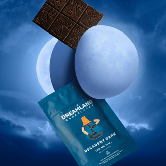 Dark Chocolate Peppermint (100mg) by Dreamland Chocolates